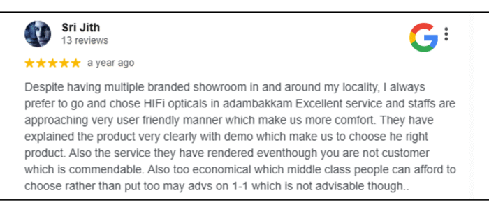 Customer review 5